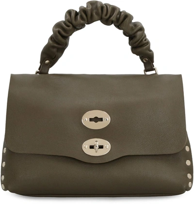 Shop Zanellato Postina S Leather Handbag In Green