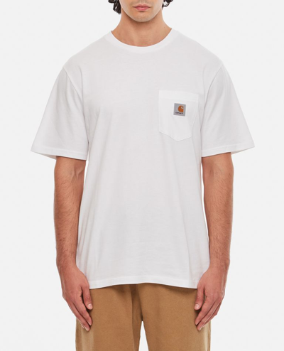 Carhartt Cotton T-shirt With Logo Patch In White