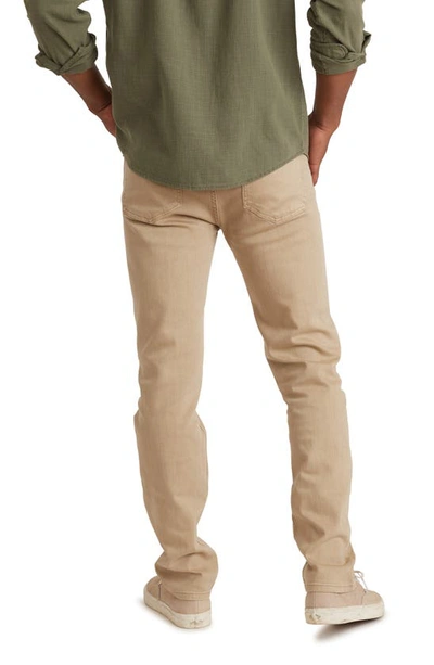 Shop Marine Layer Athletic Fit Five Pocket Stretch Twill Pants In Khaki