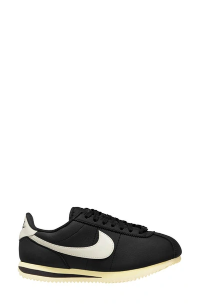 Shop Nike Cortez 23 Premium Sneaker In Black/ Sail/ Alabaster