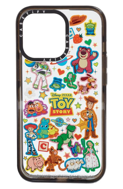 Shop Casetify X Disney Pixar Toy Story Iphone 13 Pro/13 Pro Max & 14 Plus/14 Pro Max Case In Clear/ Glossy Black