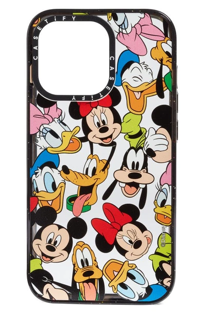 Shop Casetify X Disney Mickey & Friends Iphone 13 Pro/13 Pro Max & 14 Plus/14 Pro Max Case In Clear/ Glossy Black