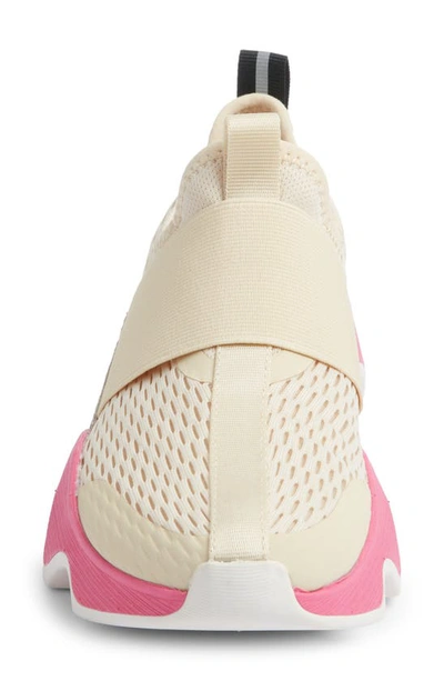 Shop Sorel Kinetic™ Impact Ii Strap Slip-on Sneaker In Bleached Ceramic/ Fuchsia Fizz