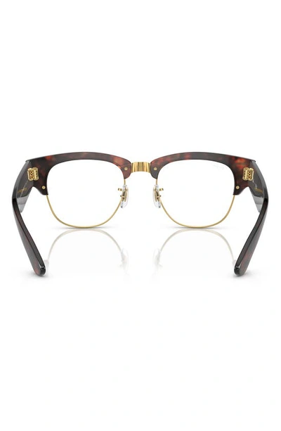 Shop Ray Ban 50mm Mega Clubmaster Square Optical Glasses In Tortoise
