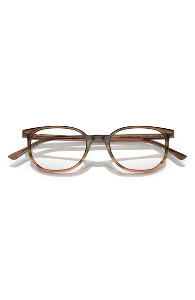 Shop Ray Ban Ray-ban Elliot 48mm Irregular Optical Glasses In Brown Gradient