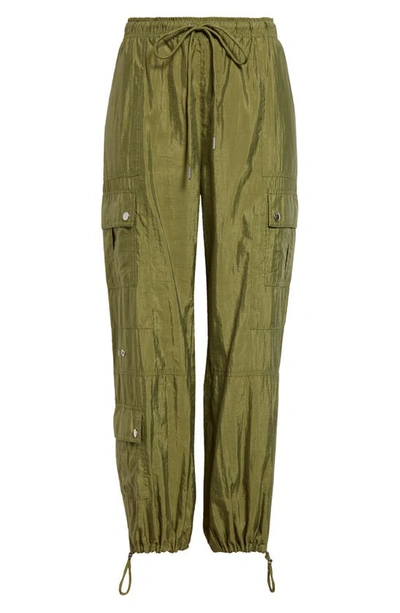 Shop Cinq À Sept Nitsan Parachute Pants In Olive Green