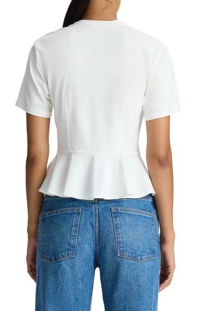 Shop A.l.c Roxy Peplum T-shirt In White
