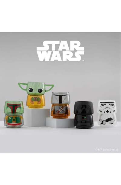 Joyjolt X Star Wars™ Darth Vader™ Set Of 2 Stacking Mugs In Darth Vader