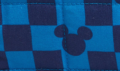 Shop Hedley & Bennett Mickey Check Oven Mitts In Sky Blue/ Ultramarine