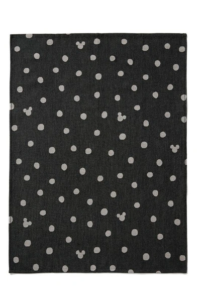 Shop Hedley & Bennett X Disney Assorted Set Of 3 Mickey Cotton Dish Towels In Black/cream