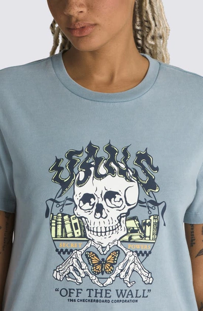 Shop Vans Secret Powers Skeleton Logo Graphic T-shirt In Citadel