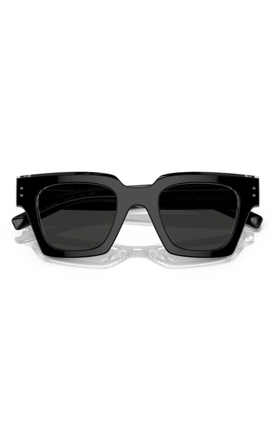Shop Dolce & Gabbana 48mm Square Sunglasses In Grey
