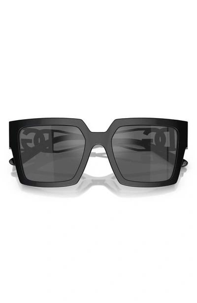 Shop Dolce & Gabbana 53mm Square Sunglasses In Black