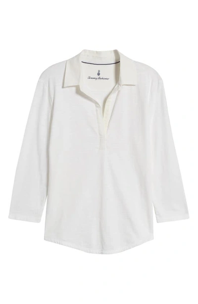 Shop Tommy Bahama Ashby Isles Cotton Jersey Popover Top In White