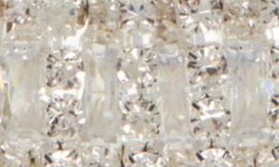 Shop Cara Crystal Cuff Bracelet In Silver