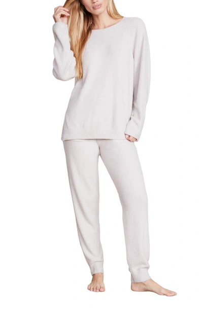 Shop Barefoot Dreams Cozychic™ Lite® Rib Trim Pullover In Silver