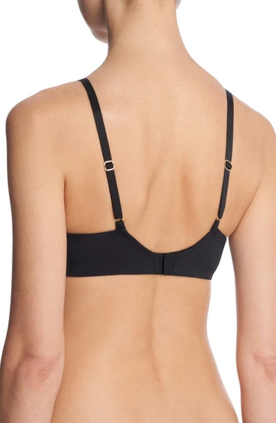Natori Plush Romance Underwire Balconette Bra In Black