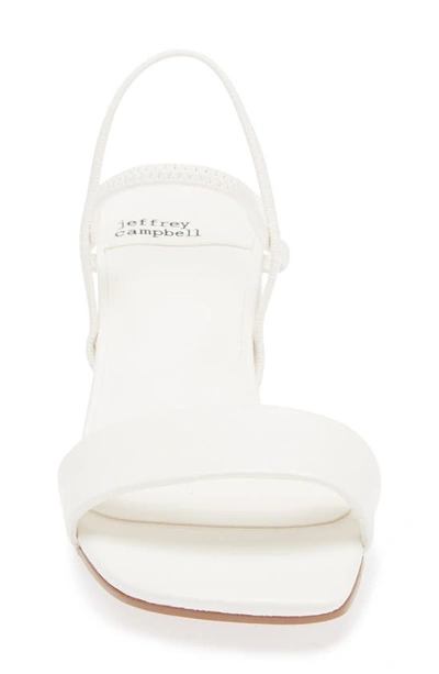 Jeffrey Campbell Adapt Slingback Sandal In White
