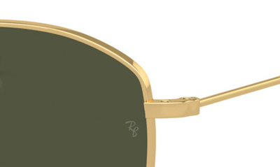 Shop Ray Ban 54mm Oval Sunglasses In Gold Flash