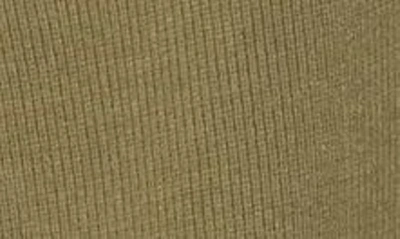 Shop Wayf Long Sleeve Half-zip Sweater Dress In Light Olive