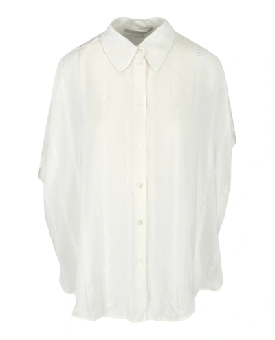 Shop Stella Mccartney Button-up Collared Blouse In White