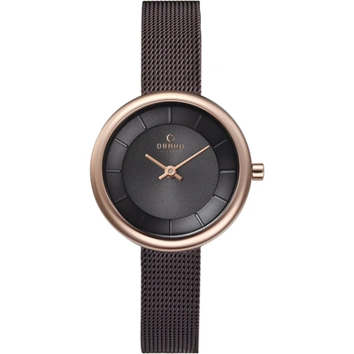 Obaku Women's Classic Black Dial Watch In Black