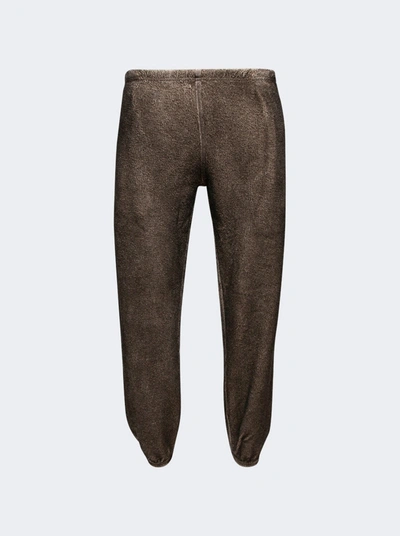 Shop Notsonormal Reversed Sweatpants In Brown