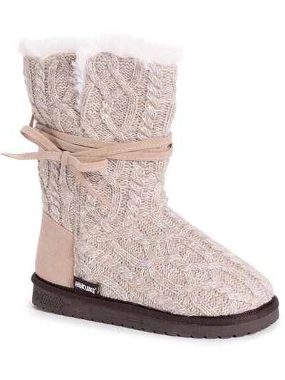 Muk Luks Clementine Womens Faux Fur Mid-calf Winter & Snow Boots In Multi
