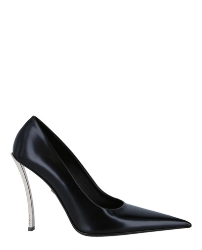 Shop Versace Pin-point Pumps In Black