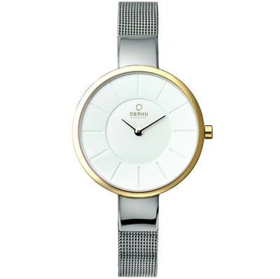 Obaku Women's Classic White Dial Watch In White
