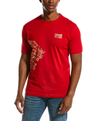 Shop Cavalli Class T-shirt In Red