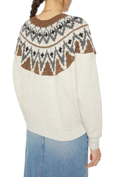 Shop Mother The Half Of Me Fair Isle Sweater In Halfway To Nowhere