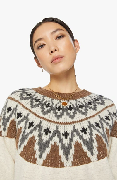 Shop Mother The Half Of Me Fair Isle Sweater In Halfway To Nowhere