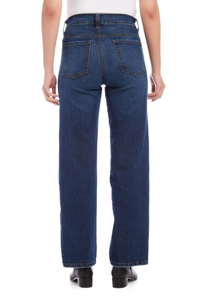 Karen Kane Wide Leg Jeans In Denim