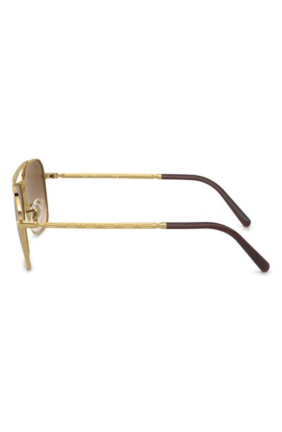Ray Ban New Caravan 58mm Gradient Square Sunglasses In Gold Flash
