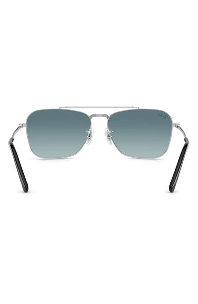 Ray Ban New Caravan 58mm Gradient Square Sunglasses In Grey Gradient