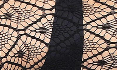 Shop Stems Frond Fishnet Tights In Black