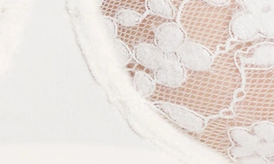 Shop Natori Plush Romance Lace Underwire Balconette Bra In Light Ivory