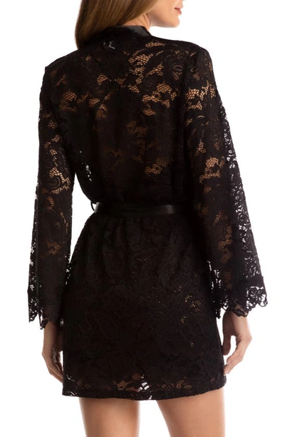 Shop In Bloom By Jonquil Roman Lace Robe In Black