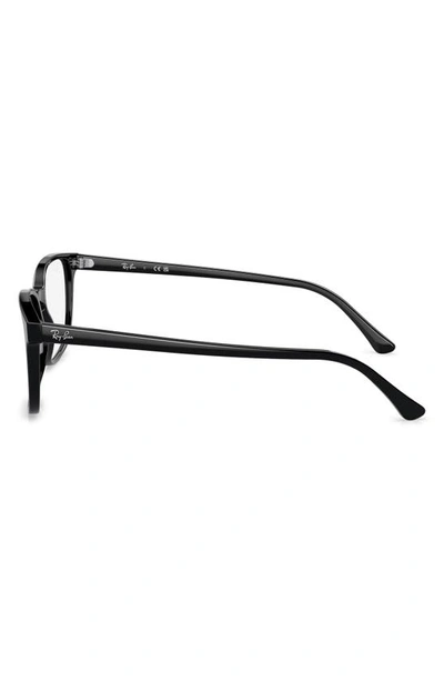 Shop Ray Ban 54mm Rectangular Pillow Optical Glasses In Black