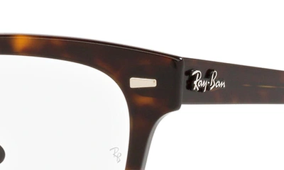 Shop Ray Ban Mr. Burbank 56mm Rectangular Optical Glasses In Havana