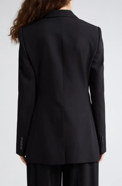 Shop Stella Mccartney Iconic Wool Stretch Gabardine Blazer In Black