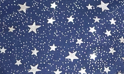 Popatu Kids' Star Foil Tulle Party Dress In Navy