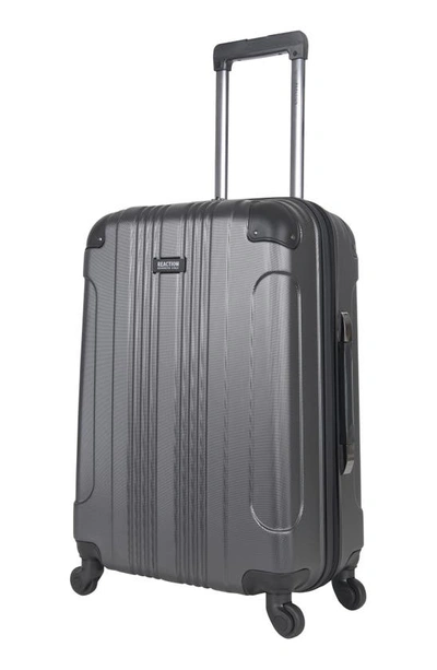 Shop Kenneth Cole Reaction Out Of Bounds 24-inch Hardside Spinner Luggage In Charcoal