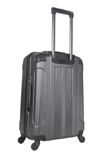 Shop Kenneth Cole Reaction Out Of Bounds 24-inch Hardside Spinner Luggage In Charcoal