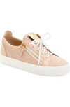 GIUSEPPE ZANOTTI 'May London' Snake Embossed Low Top Sneaker (Women) (Nordstrom Exclusive Color)
