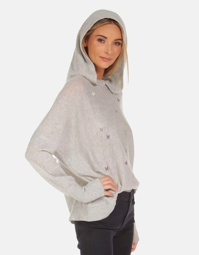 Lauren Moshi X Namiko X Crystal Butterflies In Heather Grey