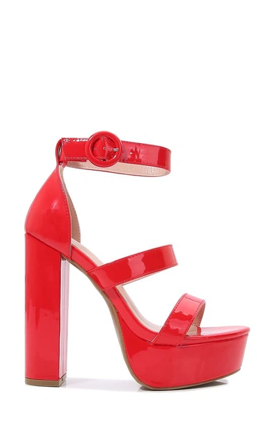 Shop Berness Kelly Platform Sandal In Red
