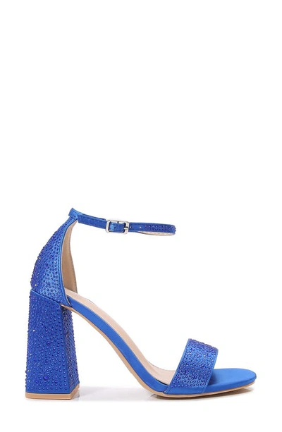 Berness Prairie Block Heel Sandal In Blue
