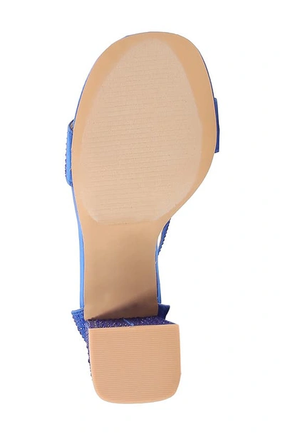 Berness Prairie Block Heel Sandal In Blue